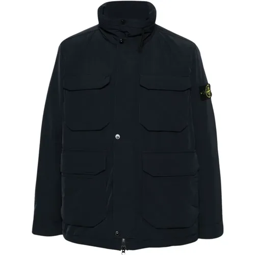 Blaue Gepolsterte Jacke PrimaLoft® Design - Stone Island - Modalova