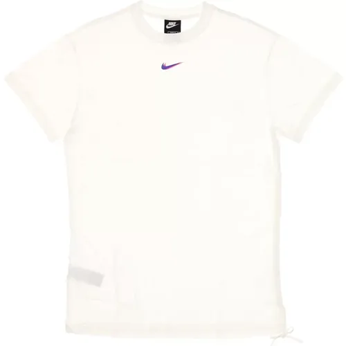 Weiße Kleid mit Swoosh-Druck Nike - Nike - Modalova