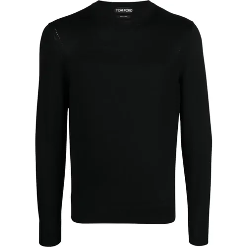 Noos Sweater - Premium Wool Blend , male, Sizes: L, L/XL - Tom Ford - Modalova