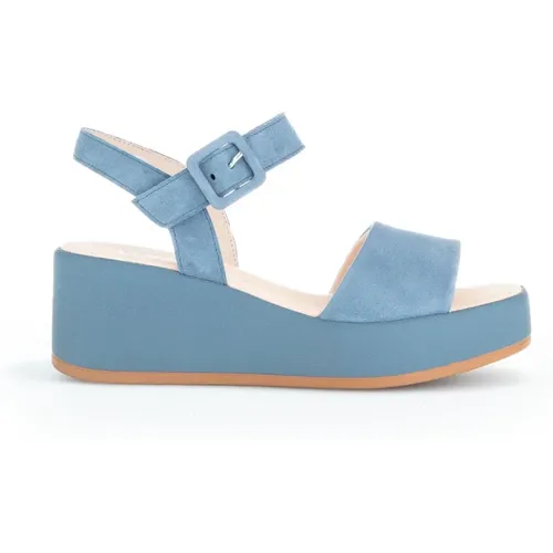 Blaue Ledersandalen Gabor - Gabor - Modalova