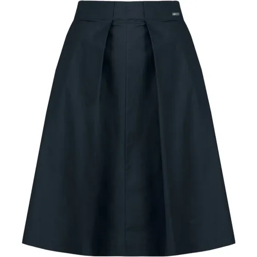 Midi Skirt with Waist Pleats , female, Sizes: XL, L, M, S, XS - BomBoogie - Modalova