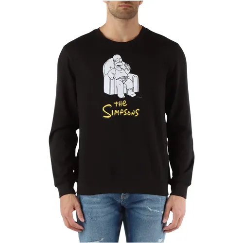 The Simpsons Regular Fit Baumwoll-Sweatshirt , Herren, Größe: M - Antony Morato - Modalova
