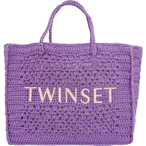 Crochet Lilla Tote Bag , female, Sizes: ONE SIZE - Twinset - Modalova