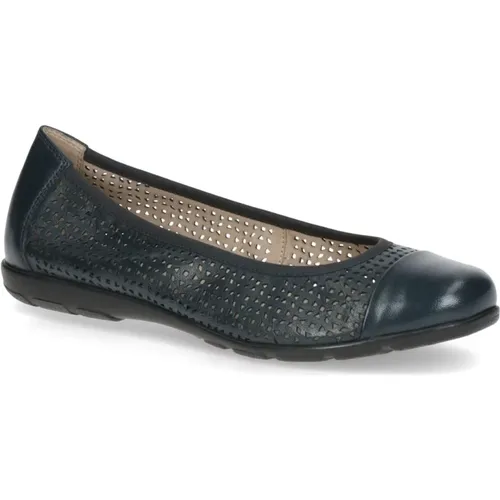 Ocean nappa casual closed ballerinas , female, Sizes: 6 UK, 3 UK, 5 UK, 4 UK - Caprice - Modalova