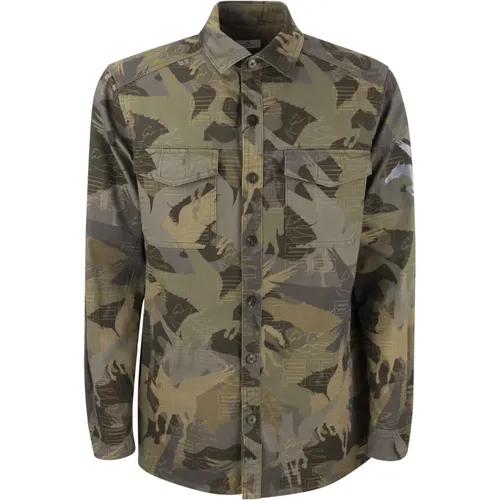 Camouflage Pegasus Shirt Jacket , male, Sizes: M - ETRO - Modalova