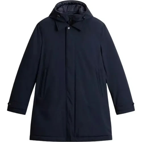 Blaue 2-in-1 Wasserdichte Jacke , Herren, Größe: M - Woolrich - Modalova