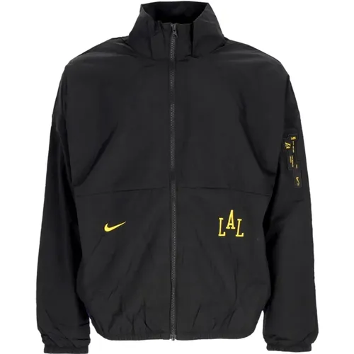 NBA City Edition Lakers Windbreaker Jacket , male, Sizes: L, XL - Nike - Modalova