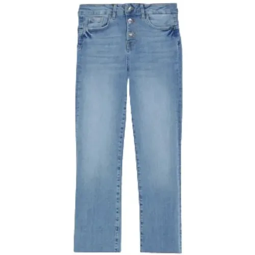 Hohe Taille Prinzessin Crop Flare Jeans , Damen, Größe: W27 - Liu Jo - Modalova