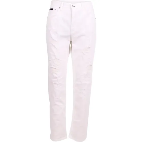 Stylish Low-Waisted Skinny Jeans , female, Sizes: XS - Dolce & Gabbana - Modalova