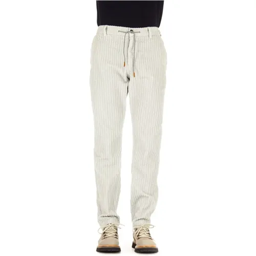 Slim-fit Trousers with Elastic Waistband , male, Sizes: W36 - Eleventy - Modalova