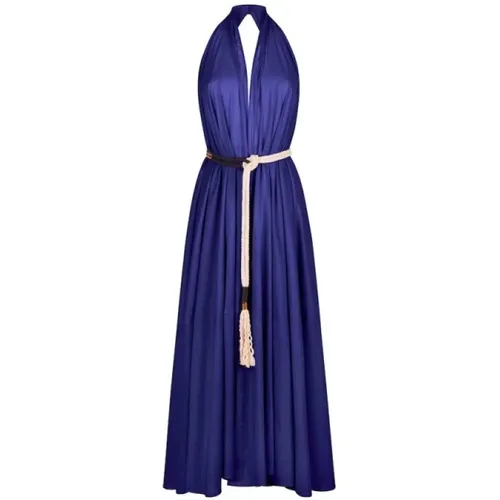 Purple Pareo Robe Fluid , female, Sizes: ONE SIZE - Mare Di Latte - Modalova