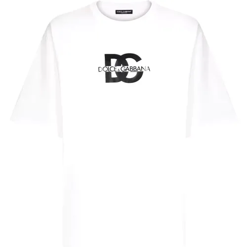 Weiße T-Shirts und Polos , Herren, Größe: XL - Dolce & Gabbana - Modalova