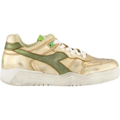 Metallic Sneaker for Women , female, Sizes: 4 UK - Diadora - Modalova