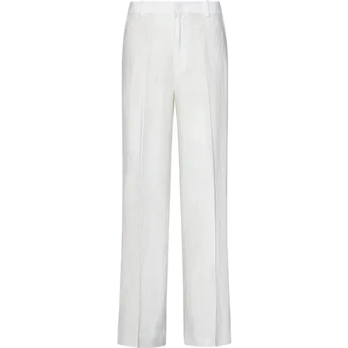 Linen Trousers Straight Leg , female, Sizes: XL - Polo Ralph Lauren - Modalova