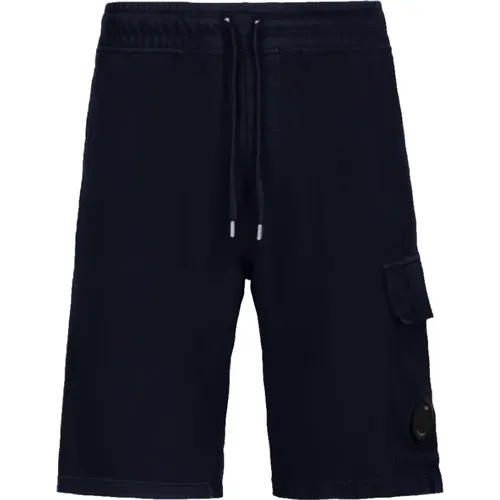 Light Fleece Knee Shorts with Straight Cut Design , male, Sizes: XL, L, M - C.P. Company - Modalova