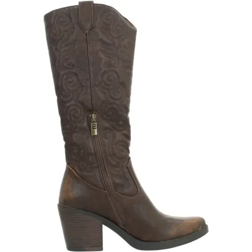 Western Style Cowboy Boots , Damen, Größe: 39 EU - MTNG - Modalova