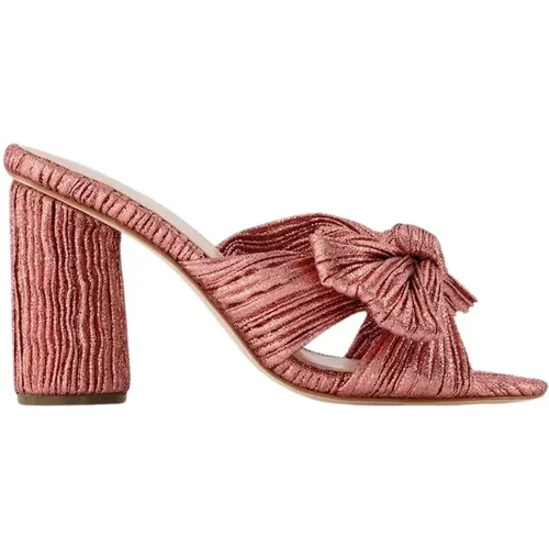 Rose Metallic Penny Sandalen Leder , Damen, Größe: 36 EU - Loeffler Randall - Modalova