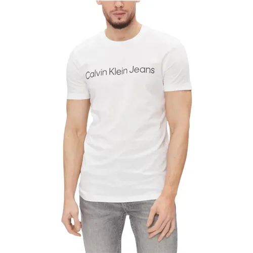 Herren T-Shirt Polo Herbst/Winter Kollektion , Herren, Größe: 2XL - Calvin Klein Jeans - Modalova