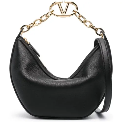 VLogo Signature Leather Bag , female, Sizes: ONE SIZE - Valentino Garavani - Modalova