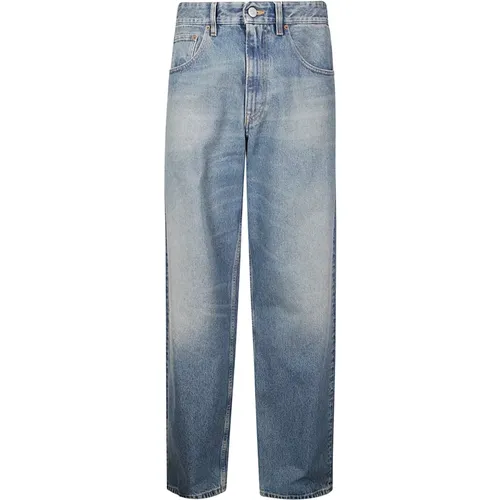 High Waisted Straight Leg Jeans , Herren, Größe: W29 - MM6 Maison Margiela - Modalova