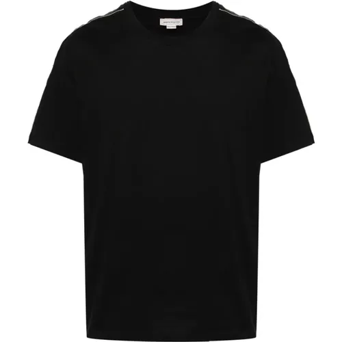 Logo Trim T-shirt , male, Sizes: S, 2XL, XL, L, M - alexander mcqueen - Modalova