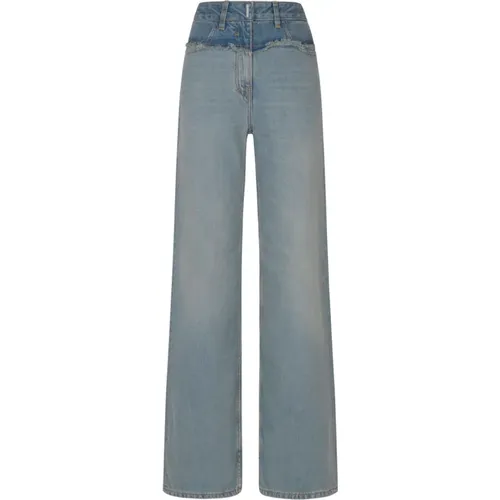 Super Hellblau Gewaschene Denim Jeans , Damen, Größe: W27 - Givenchy - Modalova