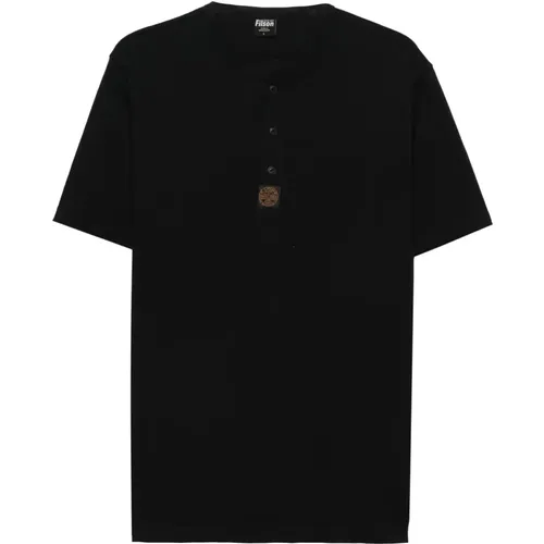 Schwarzes Henley T-Shirt , Herren, Größe: M - Filson - Modalova