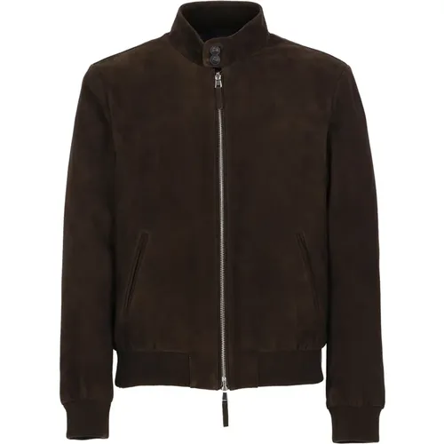 Braune Wildlederjacke für Männer - The Jack Leathers - Modalova