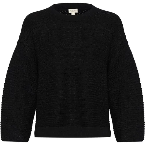 Schwarzer Cropped Pullover Gelikanpw Stil , Damen, Größe: S - Part Two - Modalova