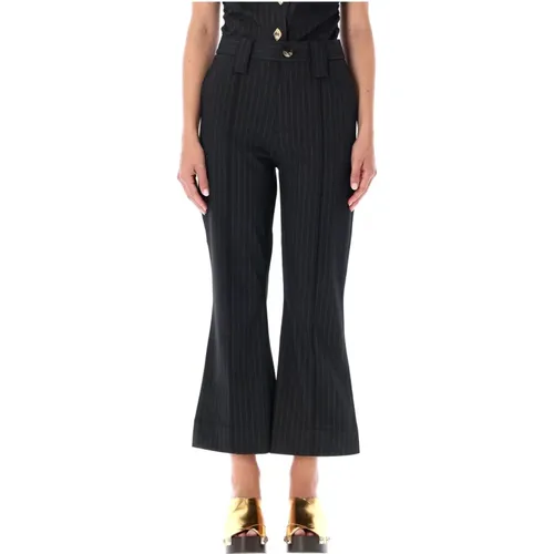 Trousers F70816474 , female, Sizes: M - Ganni - Modalova