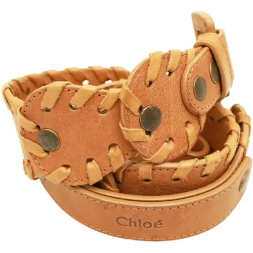 Pre-owned Leather belts , female, Sizes: ONE SIZE - Chloé Pre-owned - Modalova