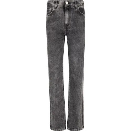 Schwarze Straight-Leg Jeans - Federica Tosi - Modalova