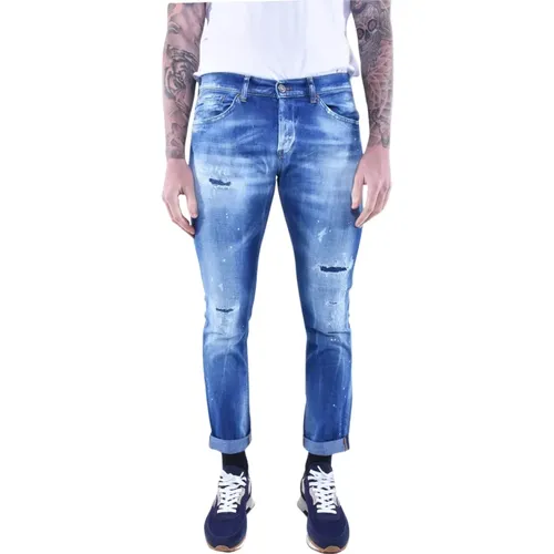 Skinny Ripped Jeans , male, Sizes: W30, W33, W31, W34 - Dondup - Modalova