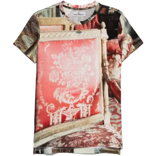 Graphic Print Crew Neck T-shirt , male, Sizes: M, XS - Vivienne Westwood - Modalova