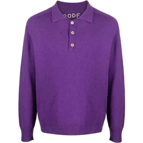 Cashmere Polo , male, Sizes: L/XL - Bode - Modalova