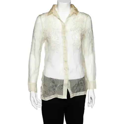 Pre-owned Silk tops , female, Sizes: M - Valentino Vintage - Modalova