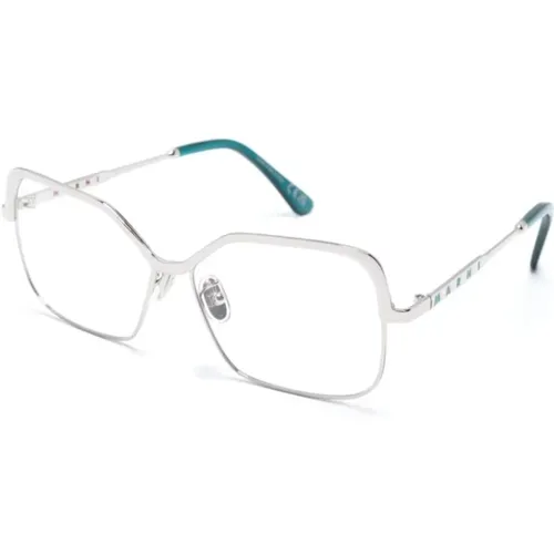 Silber Valley Optische Brille , Damen, Größe: 56 MM - Marni - Modalova
