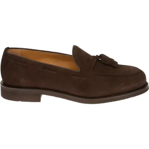 Brauner Wildleder Tassel Loafer , Herren, Größe: 41 1/2 EU - Berwick - Modalova