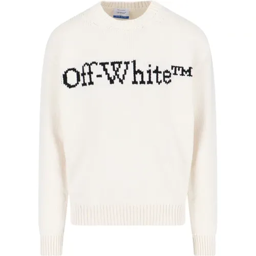 Off , Weiße Pullover Kollektion , Herren, Größe: 2XL - Off White - Modalova