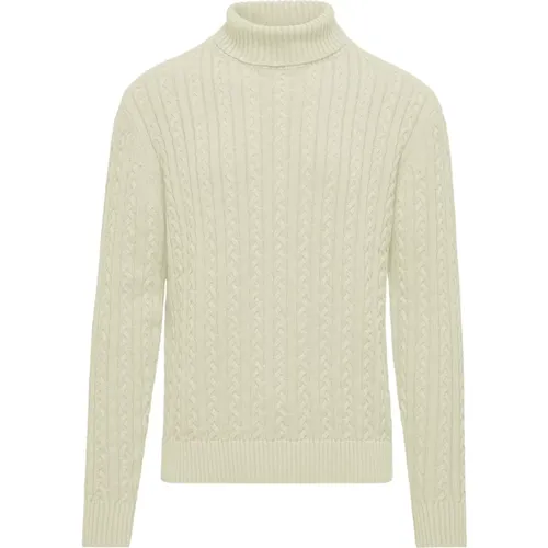 Warm Cotton Cable Knit Mock Neck Turtleneck , male, Sizes: XS, XL, S, 2XL, L, M - BomBoogie - Modalova