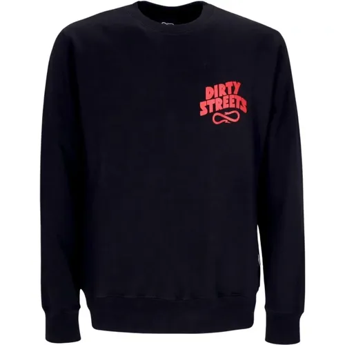 Schwarzer Crewneck Sweatshirt mit Besticktem Logo - Propaganda - Modalova