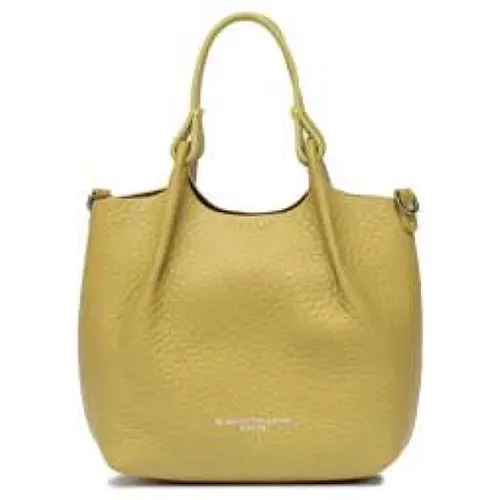 Mini Dua Leather Bag - Curry-Castoro , female, Sizes: ONE SIZE - Gianni Chiarini - Modalova