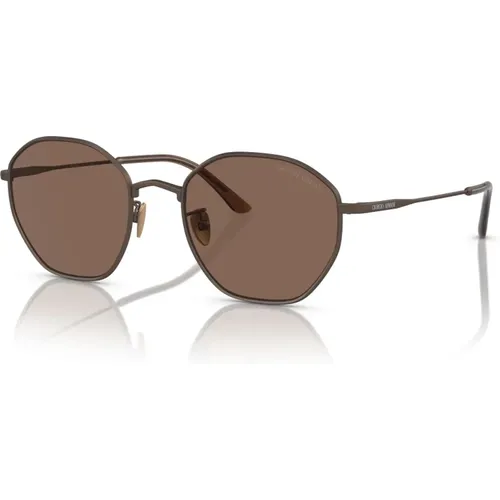 Bronze/ Sunglasses AR 6150 , male, Sizes: 53 MM - Giorgio Armani - Modalova