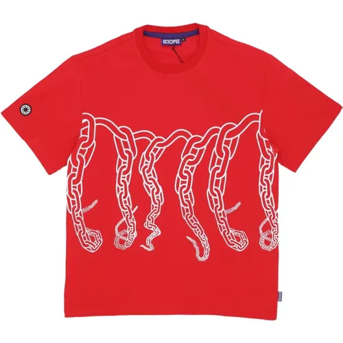 Chain Tee Short Sleeve T-shirt , male, Sizes: L, XL - Octopus - Modalova