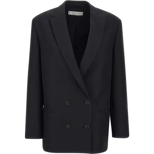 Oversize Blazer with Peak Lapel Collar , female, Sizes: 2XS - Philosophy di Lorenzo Serafini - Modalova