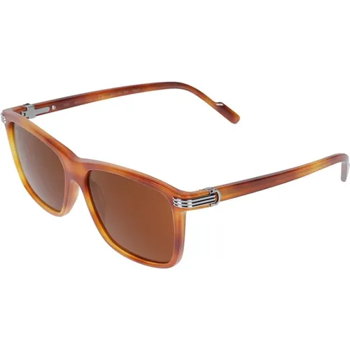 Stunning Havana Sunglasses , unisex, Sizes: 57 MM - Cartier - Modalova