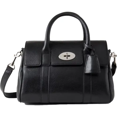 Small Bayswater Satchel, High Shine , female, Sizes: ONE SIZE - Mulberry - Modalova