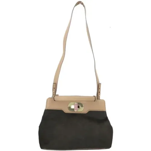Pre-owned Suede shoulder-bags , female, Sizes: ONE SIZE - Bvlgari Vintage - Modalova