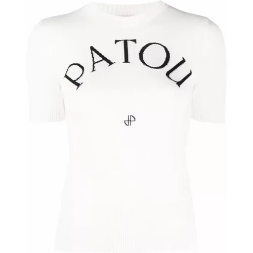 Weißes Gestricktes Logo-Top Patou - Patou - Modalova