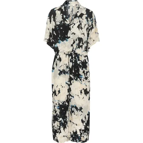 Schwarzer Wolkenprint Jumpsuit - Soaked in Luxury - Modalova